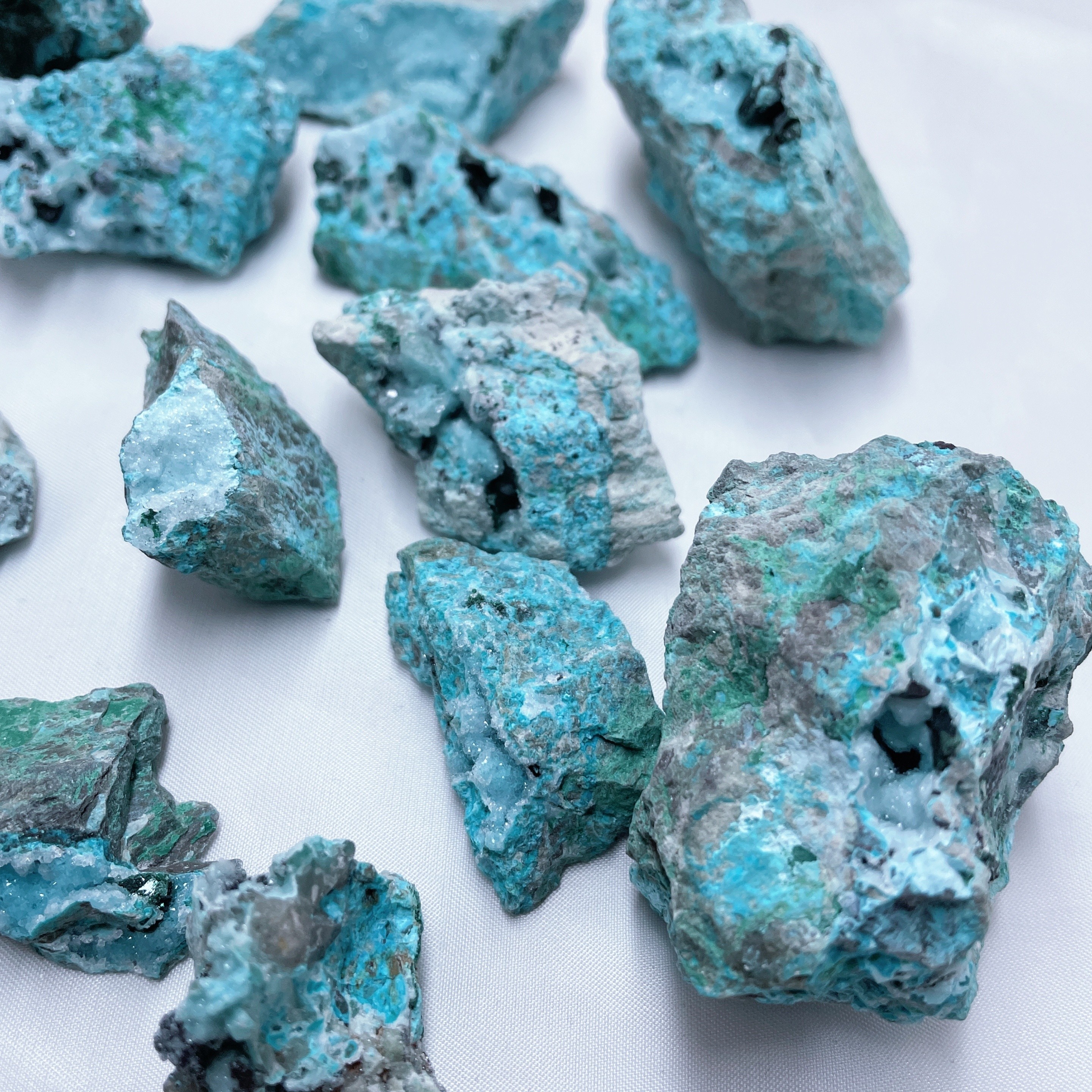 Chrysocolla Mineral Specimen Natural Druzy Crystal